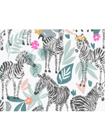 3 Wishes Zebra Dazzle Dazzle of Zebras  PER 1/2 meter
