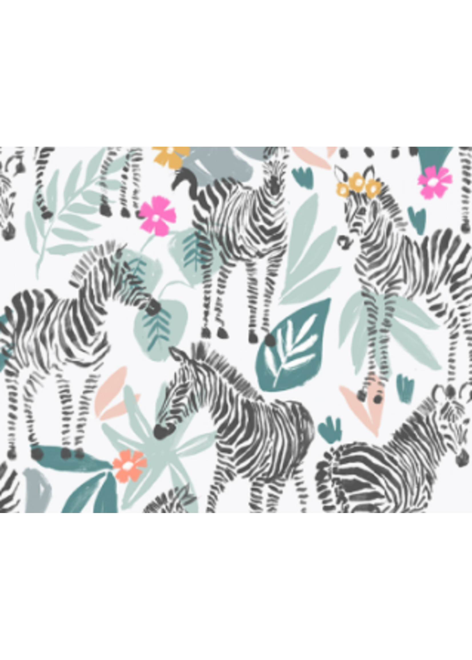 3 Wishes Zebra Dazzle Dazzle of Zebras  PER 1/2 meter