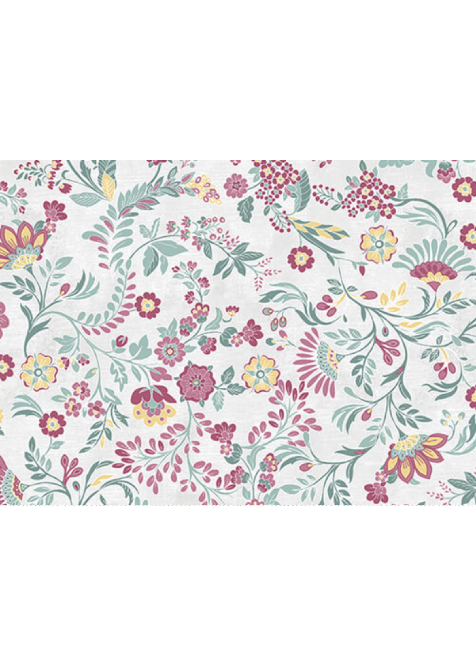 Benartex CHALK BARN FLORAL 1 unit=10cm/4"