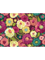 Riley Blake Fragrant Fields Maroon 1 unit=10cm/4"