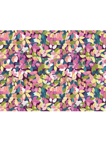 Riley Blake FRAGRANT FIELDS MAROON LEAVES  PRICED PER 1/2 METER