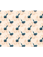 Camelot Fabrics MIDNIGHTS IN BLOOM PERCHED  1 unit = 10 cm = 4 Inches