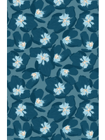 Camelot Fabrics MIDNIGHTS IN BLOOM DARK BLUE  PER 1/2 METER