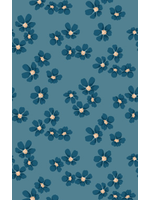 Camelot Fabrics MIDNIGHTS IN BLOOM MED BLUE  PER 1/2 METER