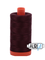 Aurifil Mako 50 wt Cotton 2468 Dark Wine