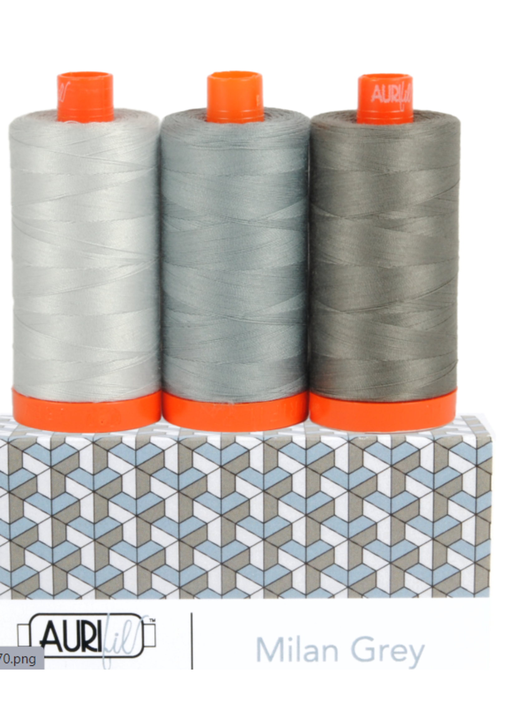 Aurifil Milan Grey - Aurifil Color Builder 50wt