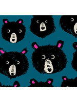 Ruby Star Society Teddy And The Bears Thunder  Canvas PRICED PER 1/2 METER