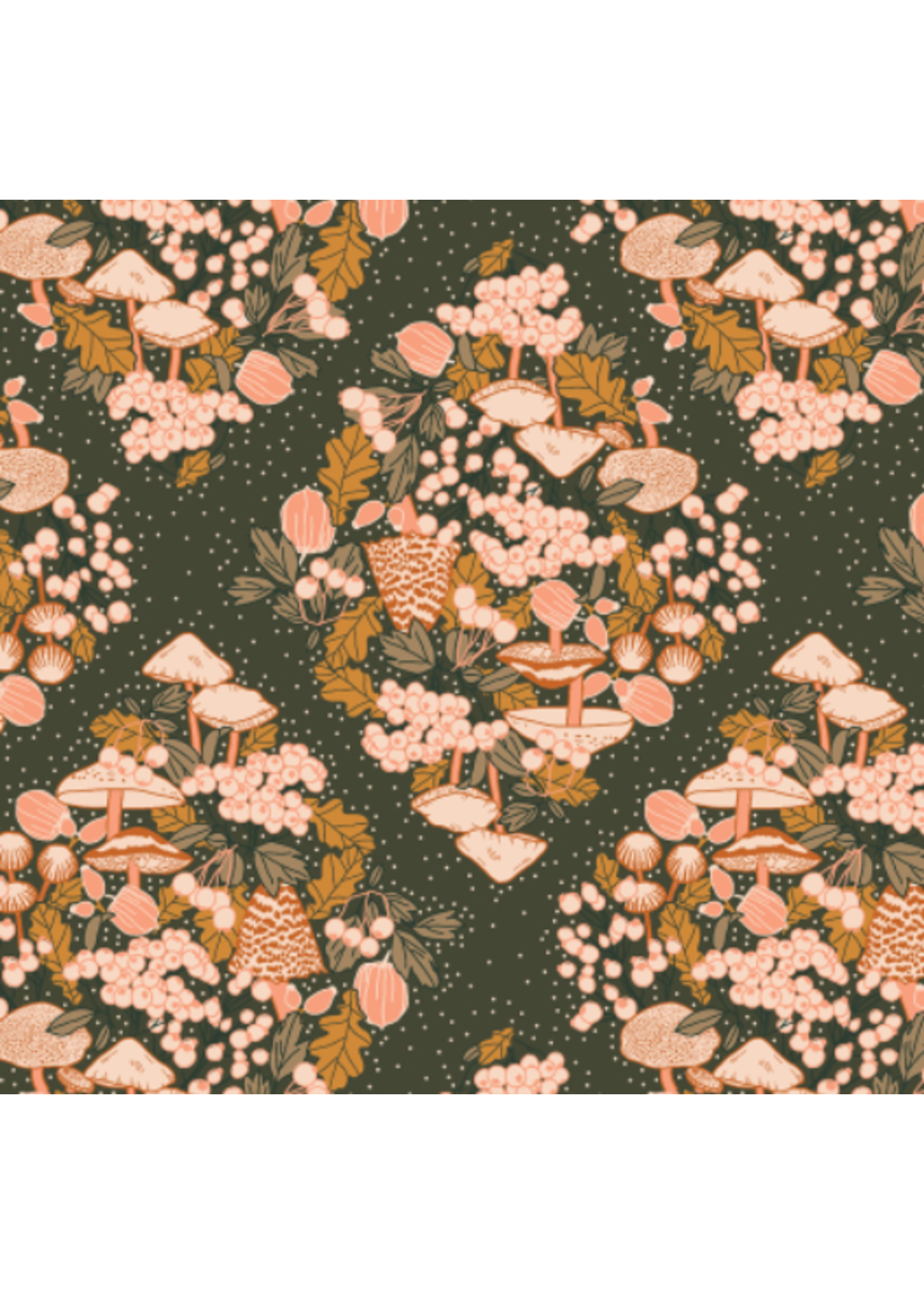 Trend Tex Fall's Enchantment - Magic Forest - Forest Pond Fabric  priced per 1/2 meter