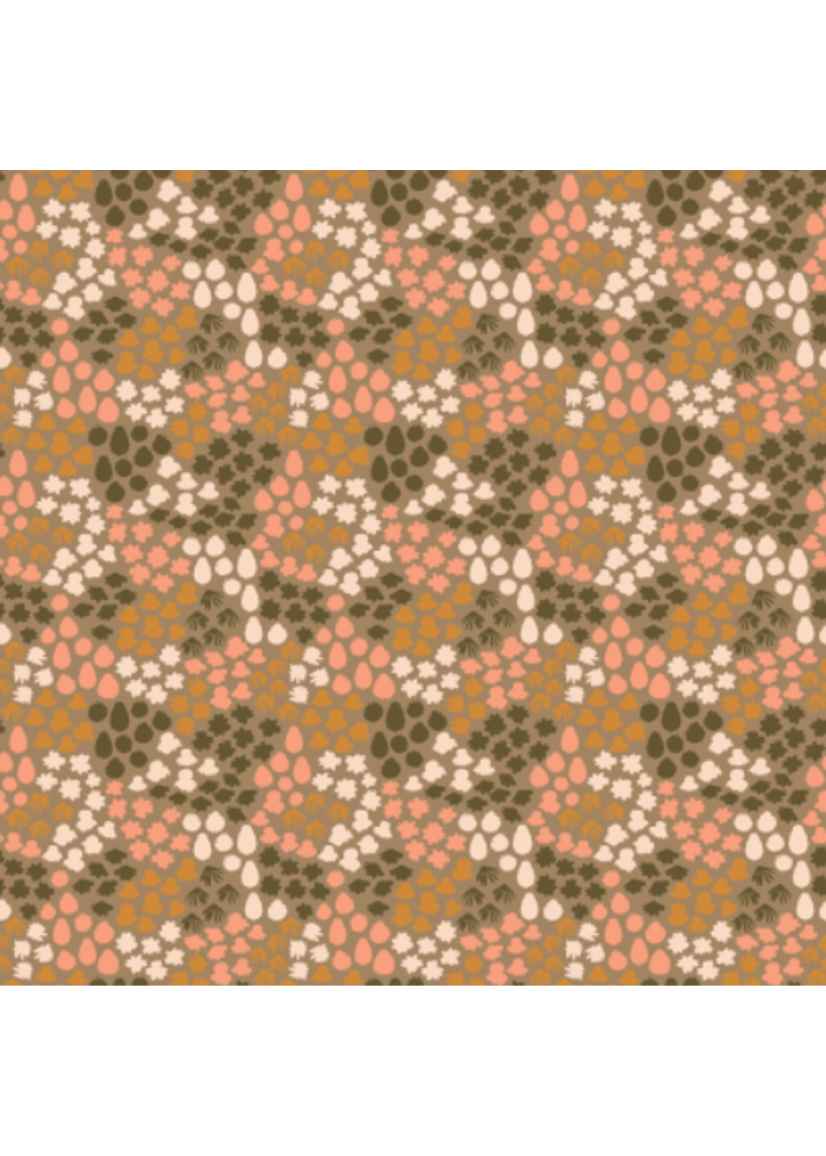 Trend Tex Fall's Enchantment - Khaki-  priced per 1/2 meter