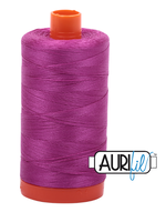 Aurifil Aurifil Mako - Cotton Thread - Solid - 50wt - 1300m/1422yds - Magenta #2535