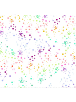 FreeSpirit Fabrics Fairy Dust - White - True Colors Minky Tula Pink Put-Up Width 60" per 1/2 meter