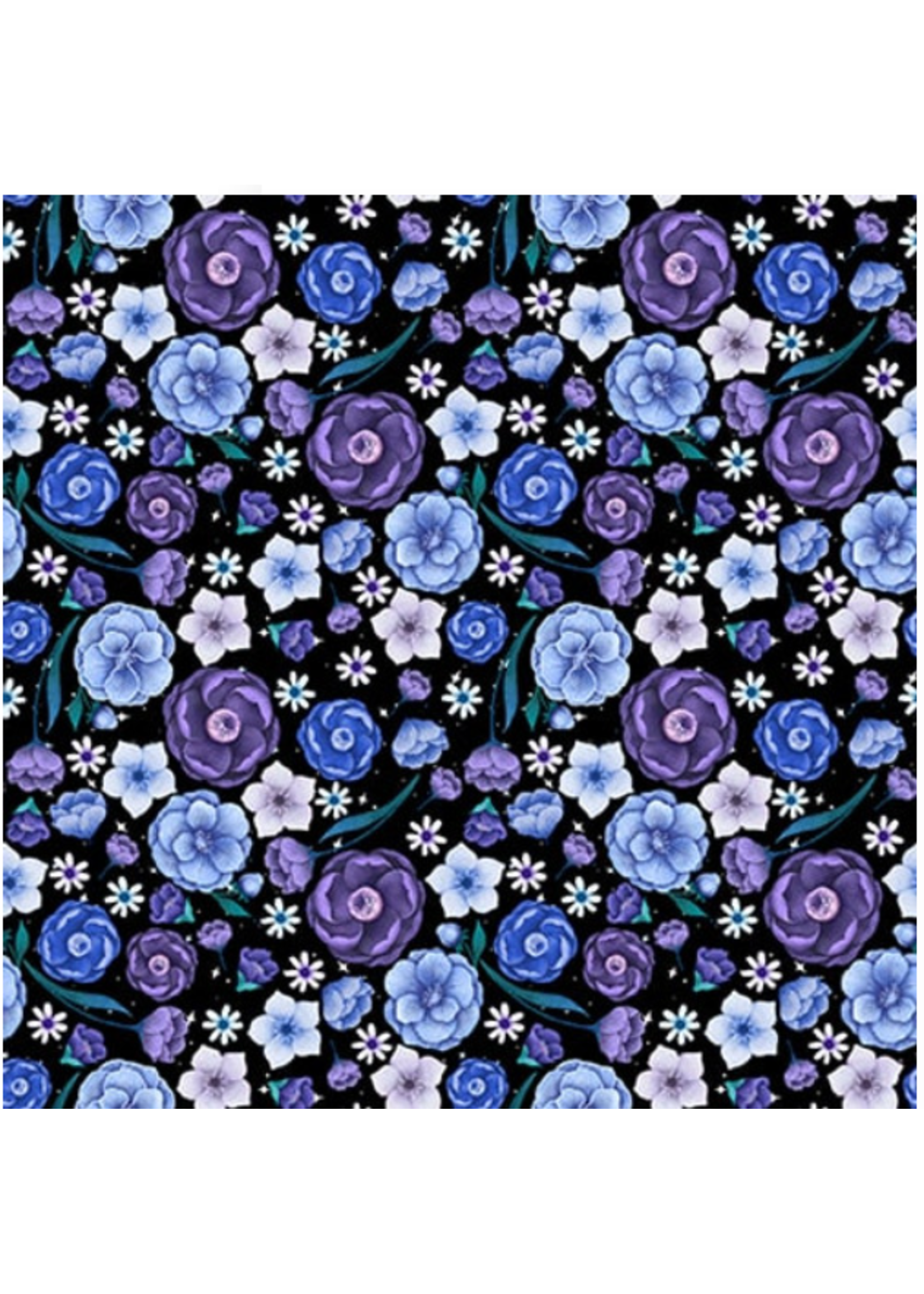 Blank Quilting JARDIN DE LUNA GLOW IN  THE DARK PER 1/2 METER
