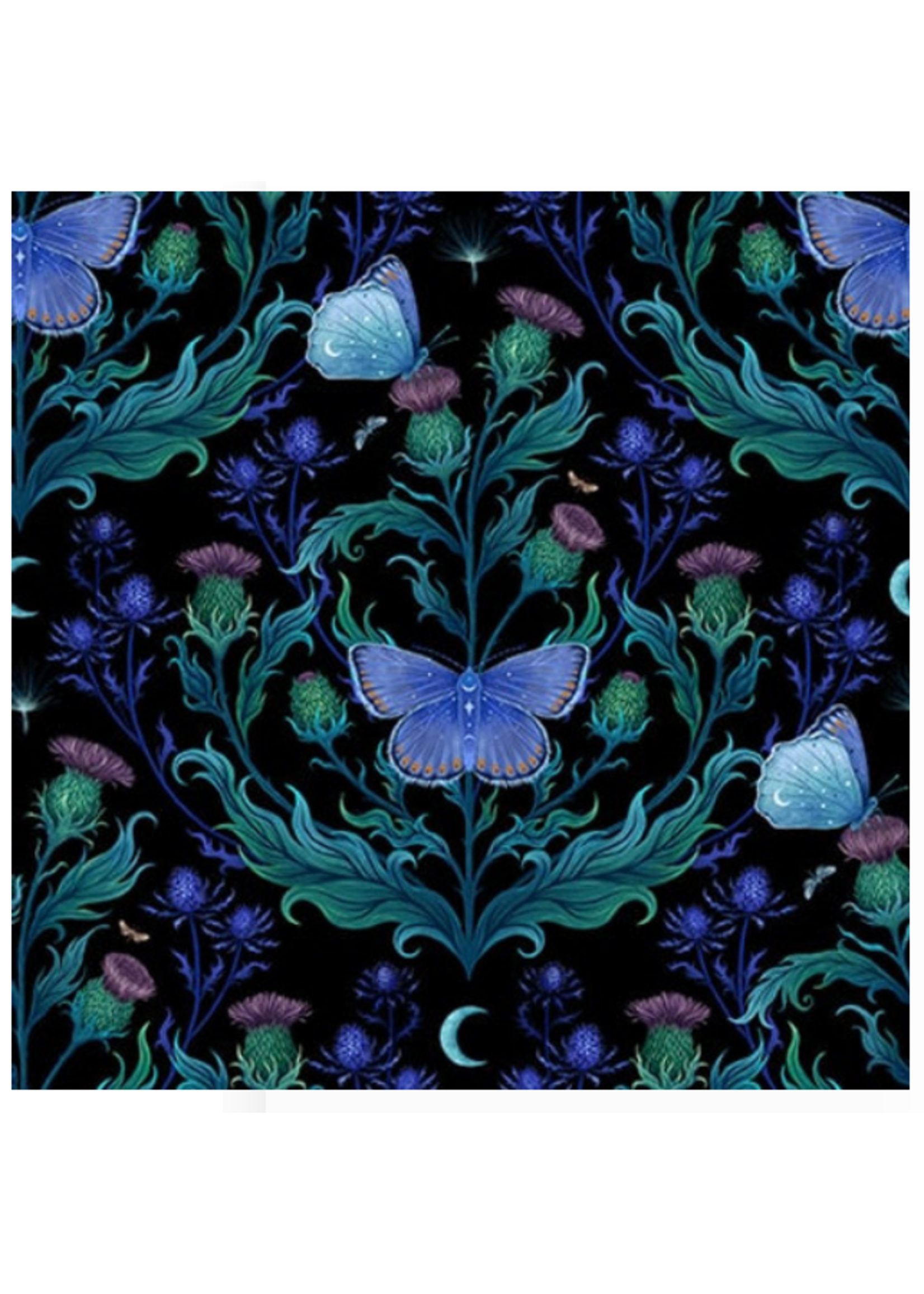 Blank Quilting JARDIN DE LUNA GLOW IN  THE DARK PER 1/2 METER