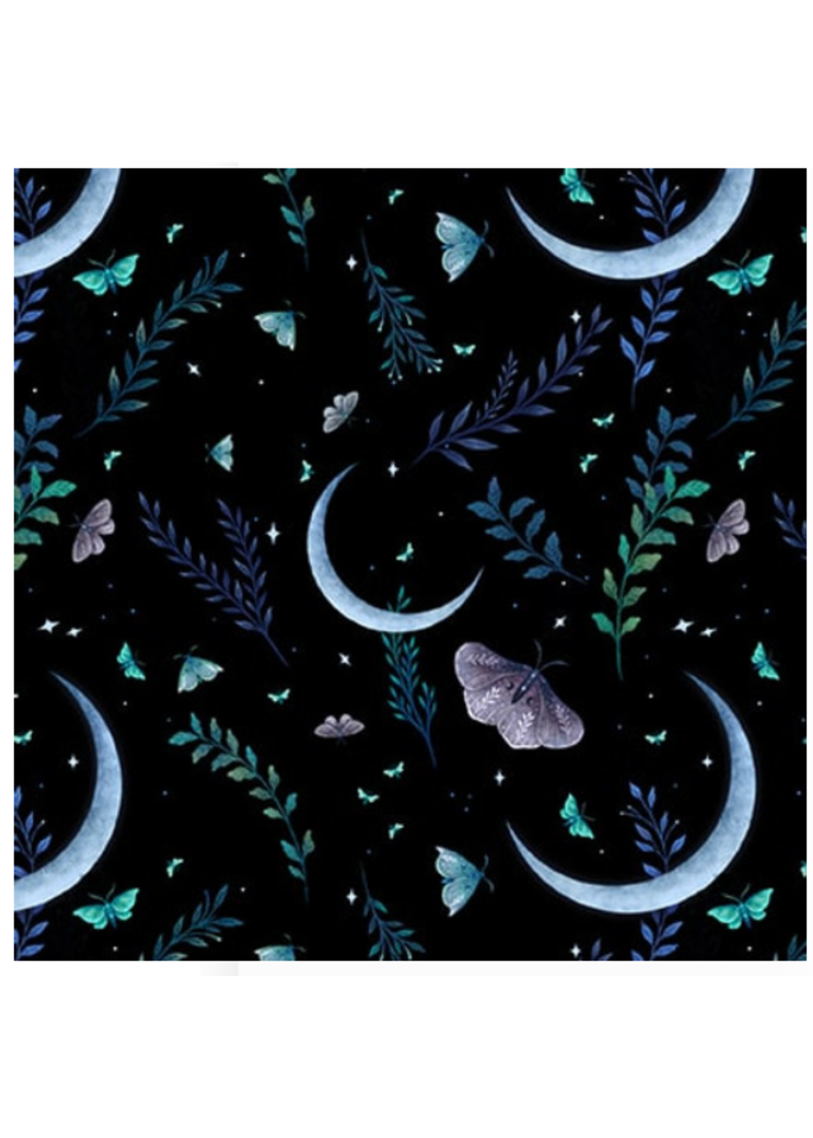 Blank Quilting JARDIN DE LUNA GLOW IN  THE DARK PER 1/2 METER