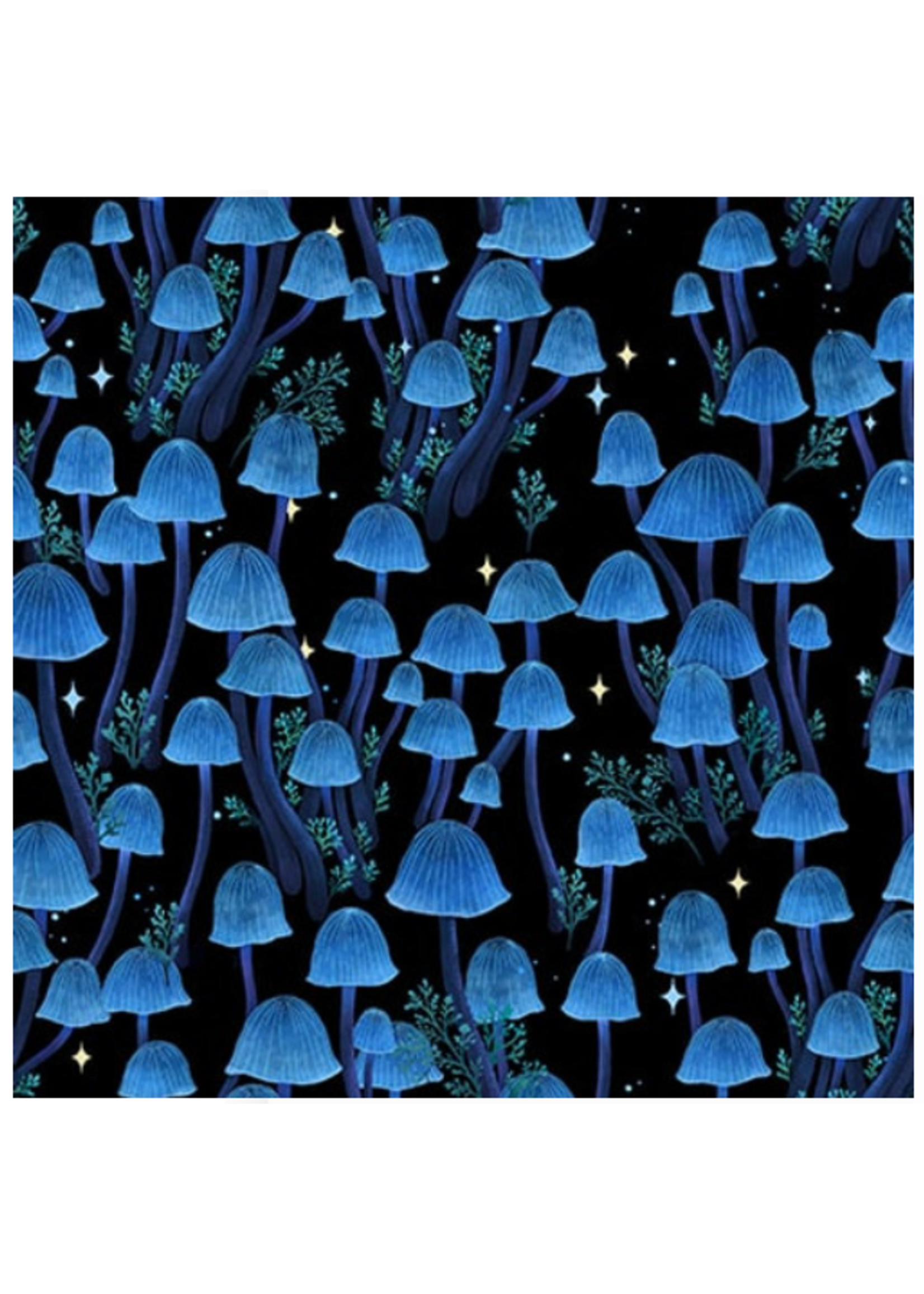 Blank Quilting JARDIN DE LUNA GLOW IN  THE DARK PER 1/2 METER