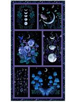 Blank Quilting JARDIN DE LUNA GLOW IN  THE DARK PER PANEL
