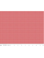 Riley Blake 1/8" Gingham Red per 1/2 meter