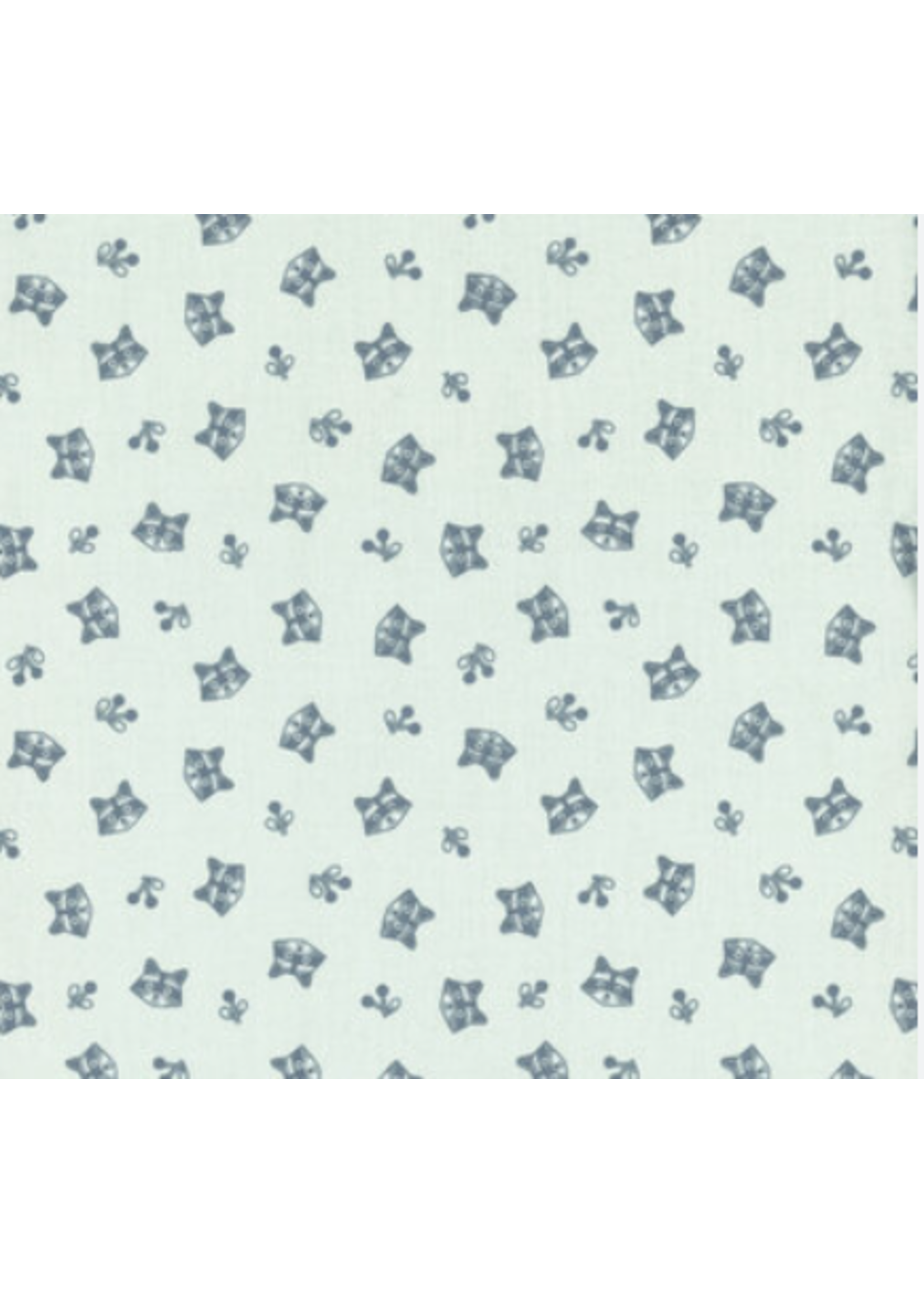 Riley Blake TWIGHLIGHT CREATURES RACCOONS ICE  PER 1/2 METER