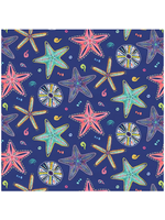Blank Quilting Along the Coast -By Blank Dk. Blue   per 1/2 meter