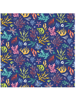 Blank Quilting Along the Coast -By Blank  Dk. Blue per 1/2 meter