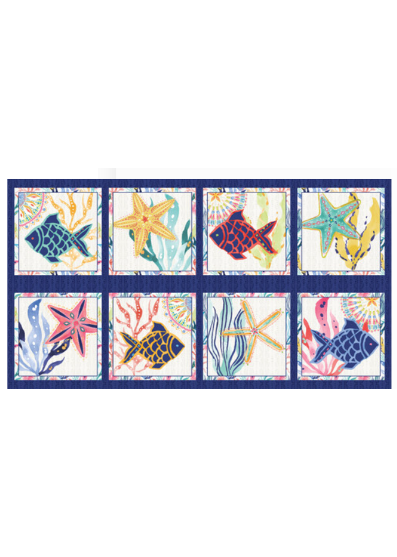 Blank Quilting Along the Coast -By Blank   24 Inch panel