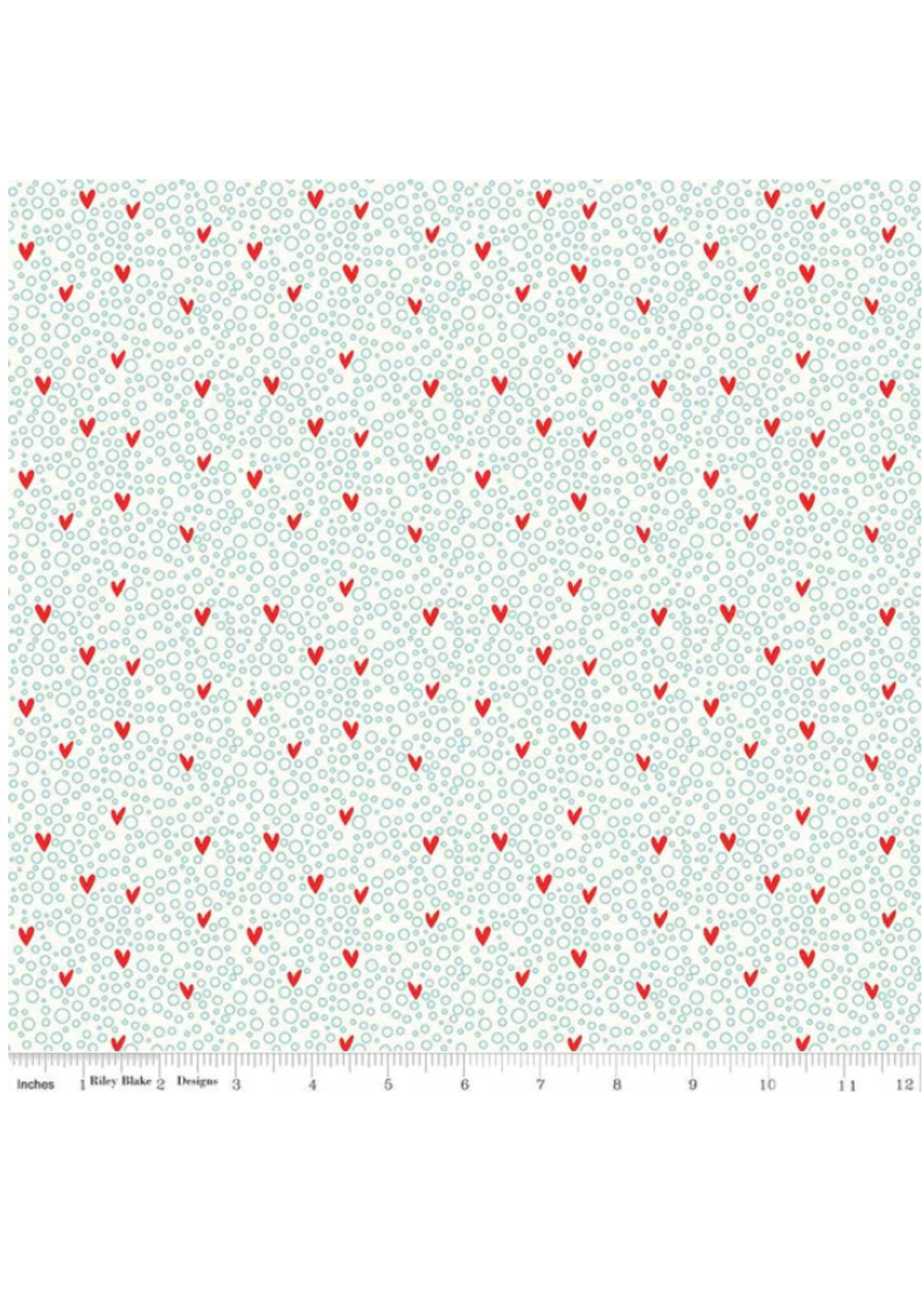 Riley Blake You and Me Dots   Cream  PER 1/2 METER