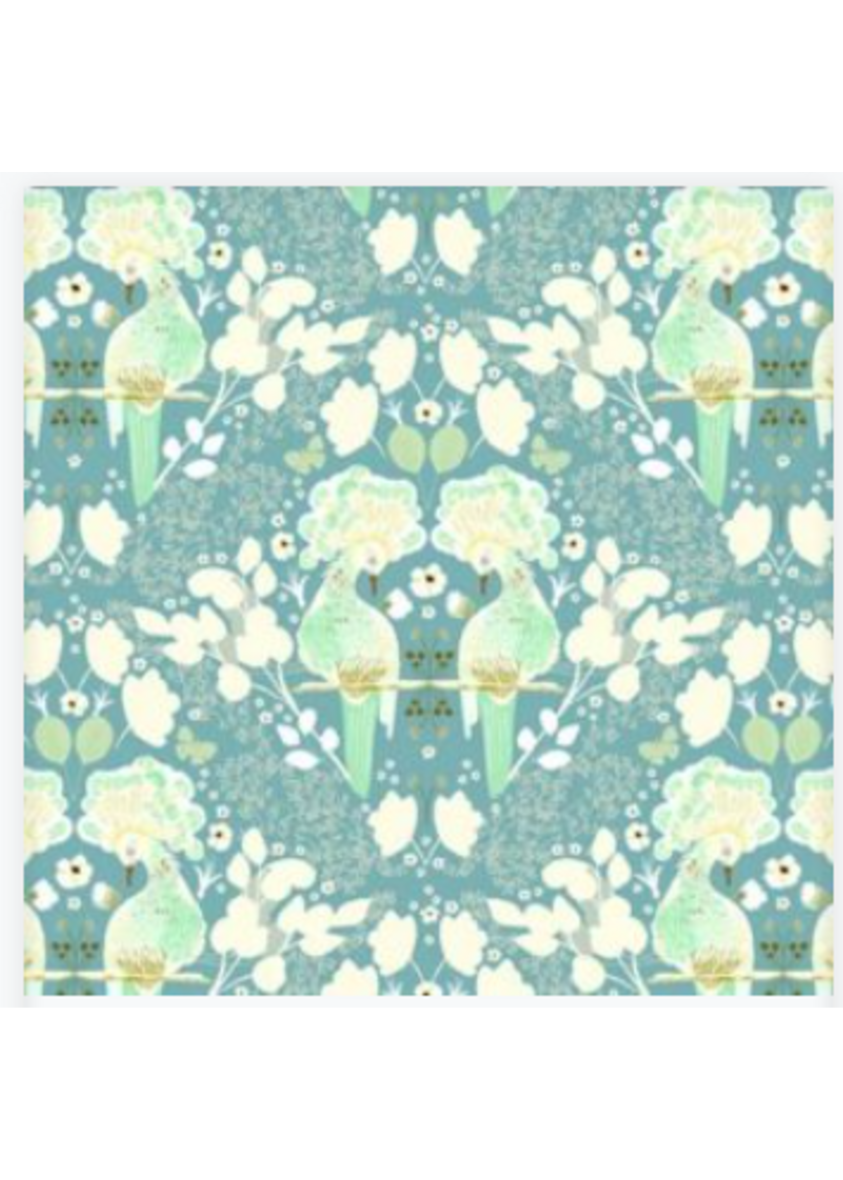 Poppie Cotton Serenity Blooms By Ginger Deverell    1 unit = 10cm = 4 inches
