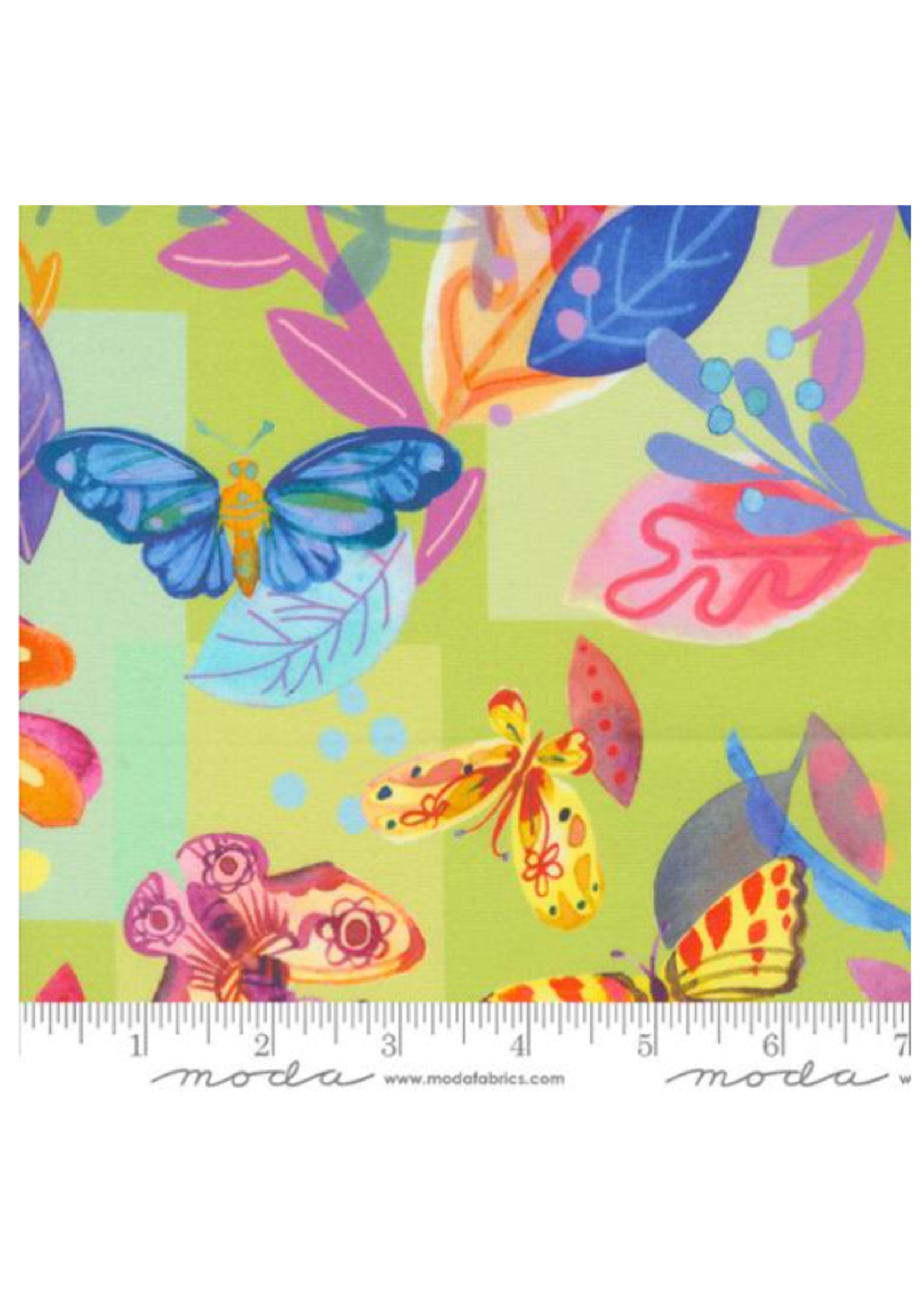 Moda Flower Patches By Amarilys-Limeade per 1/2 meter