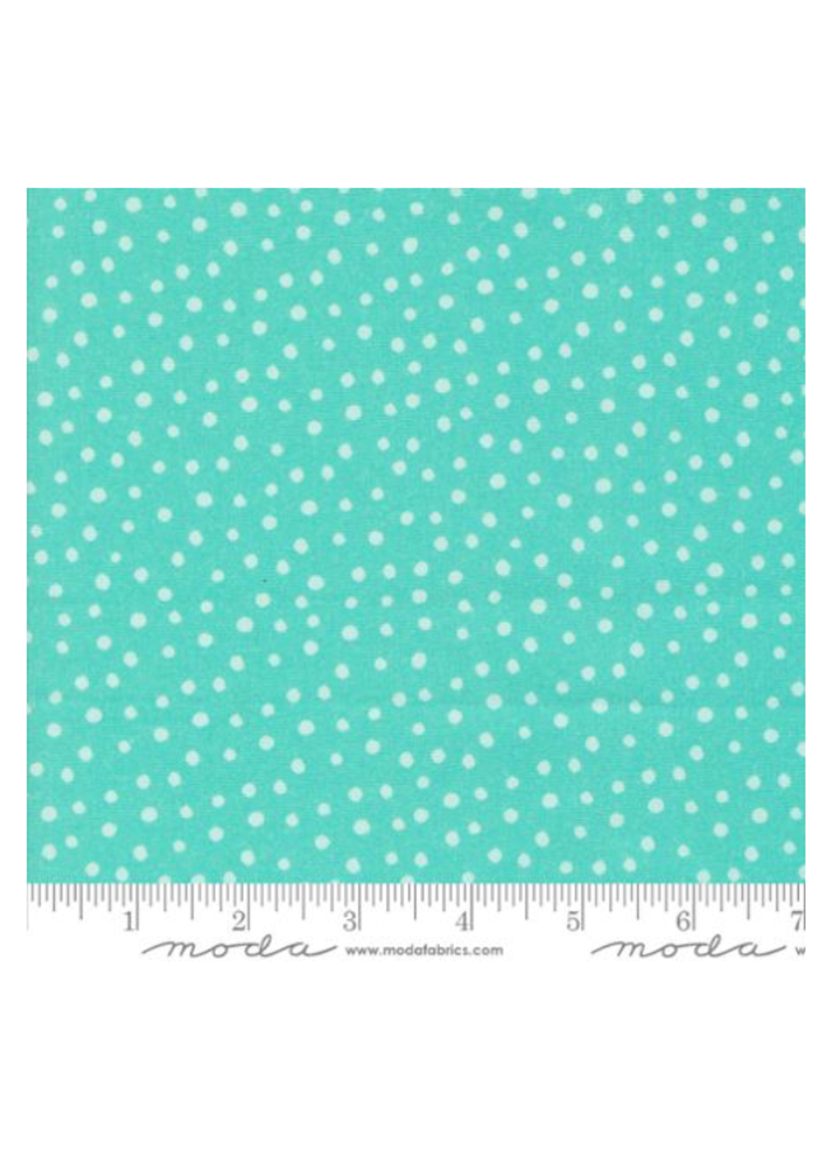 Moda Flower Patches By Amarilys- Dots Robins Egg  - 1 unit = 10 cm = 4 inches