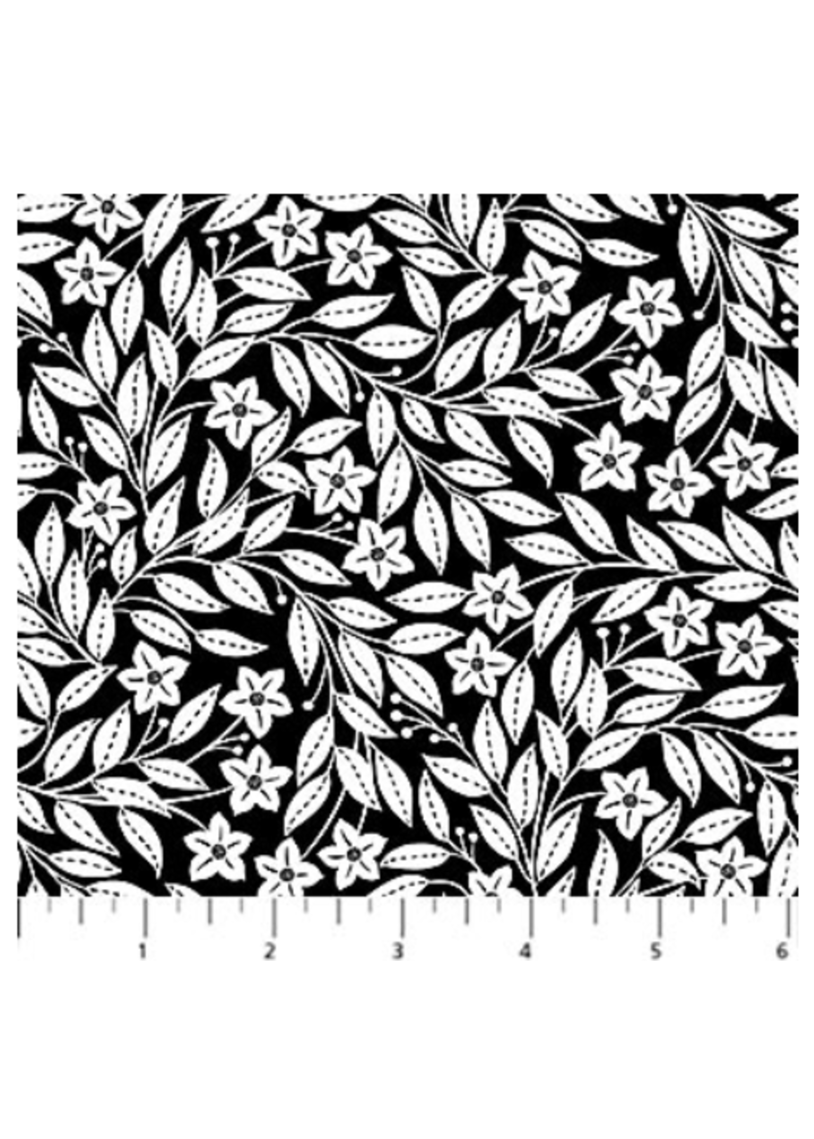 Northcott Ebony & Ivory  per 1/2 meter