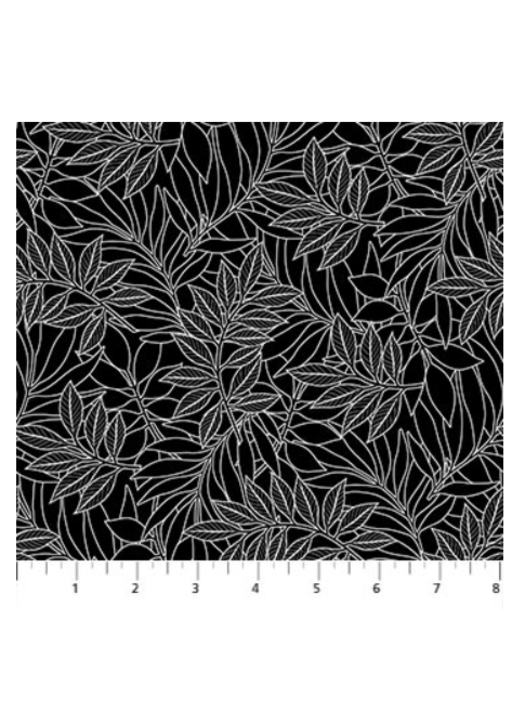 Northcott Ebony & Ivory  per 1/2 meter