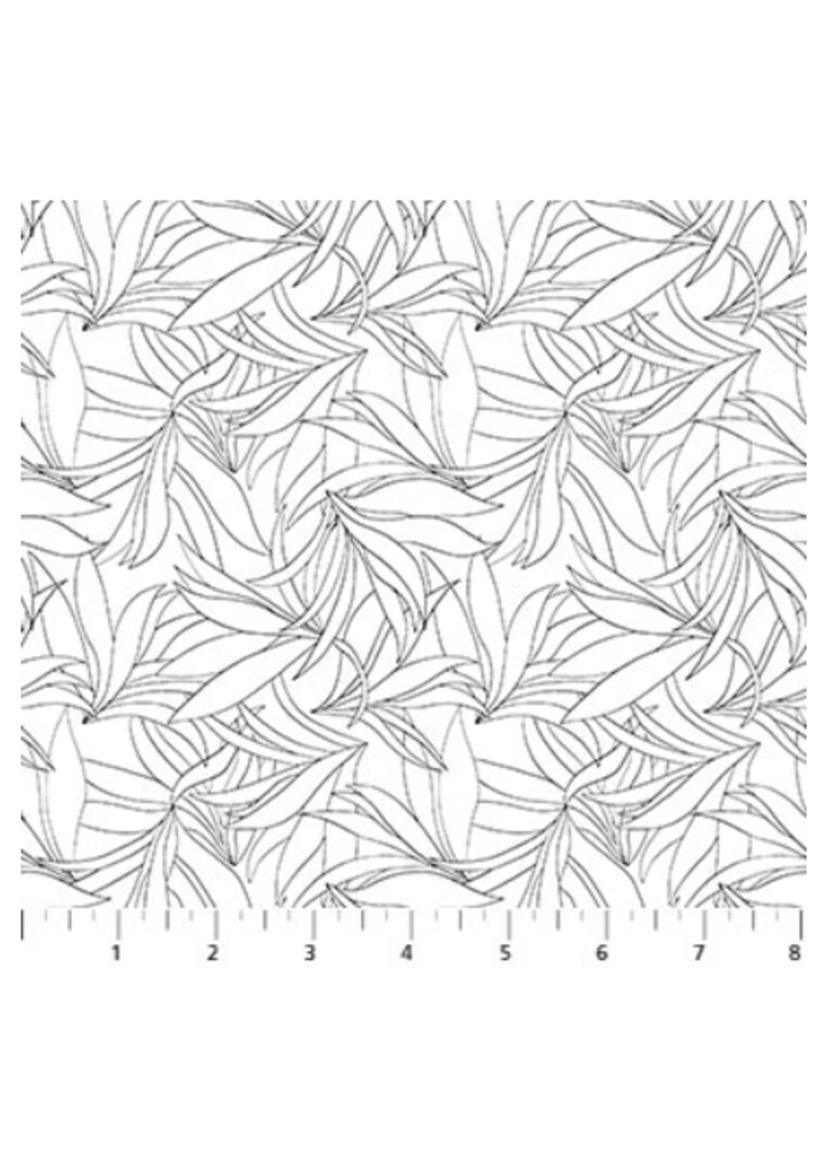 Northcott Ebony & Ivory  per 1/2 meter