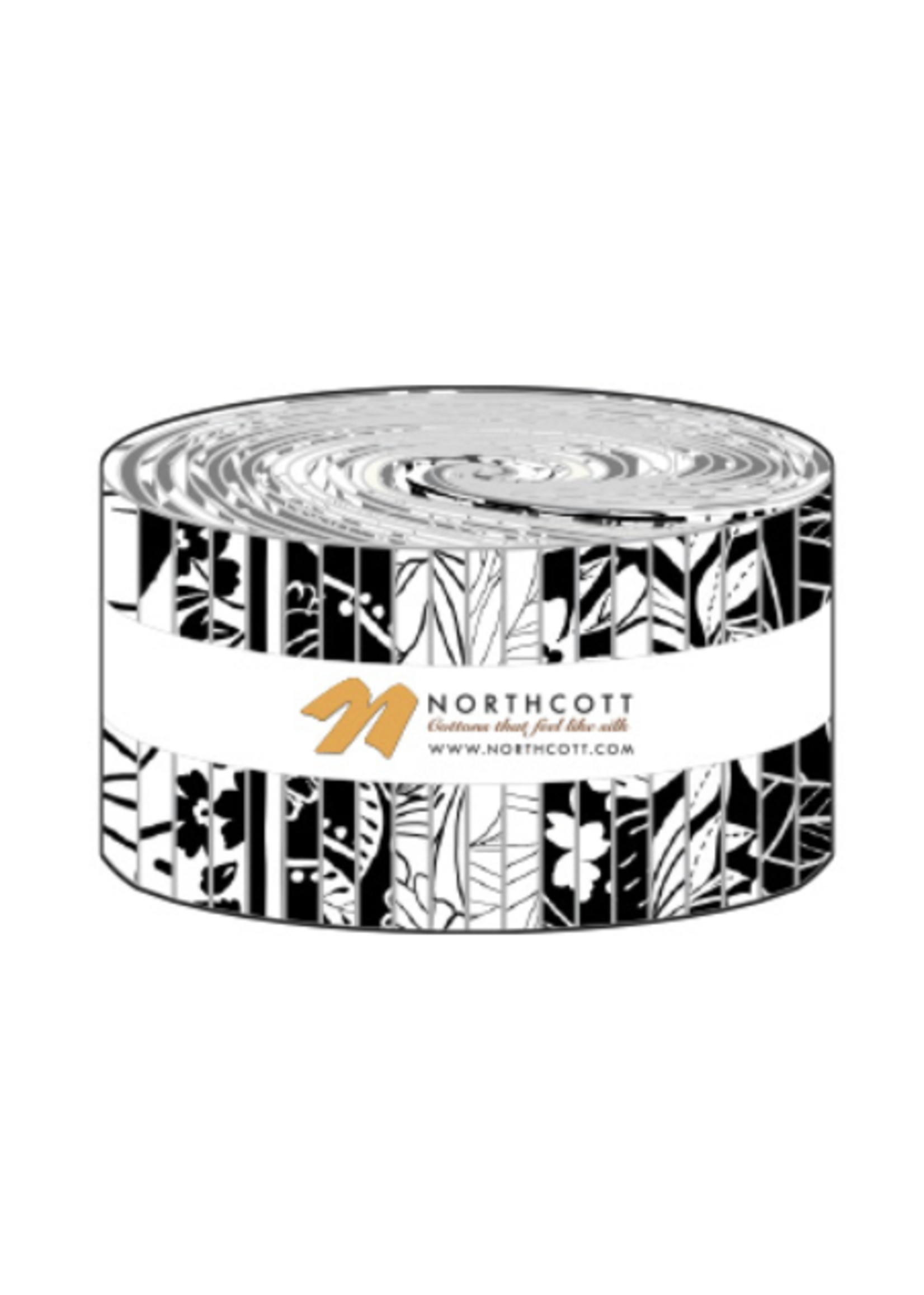 Northcott EBONY & IVORY JELLYROLL