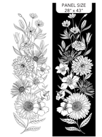 Northcott EBONY & IVORY 4 PANNELS ,1 PATTERN