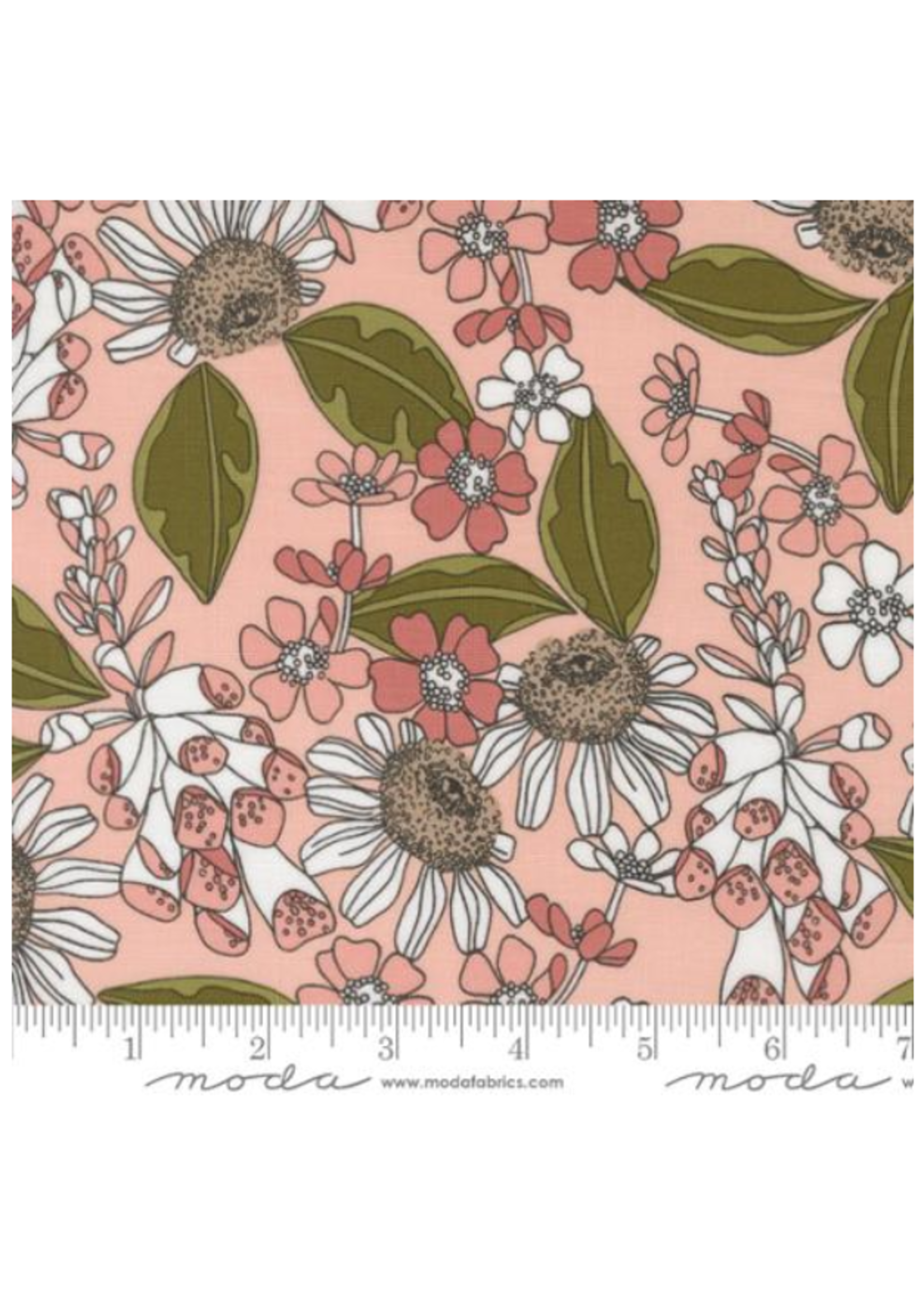 Moda Botany By Alli K  for Moda Peony  1 unit = 10 cm = 4 inches