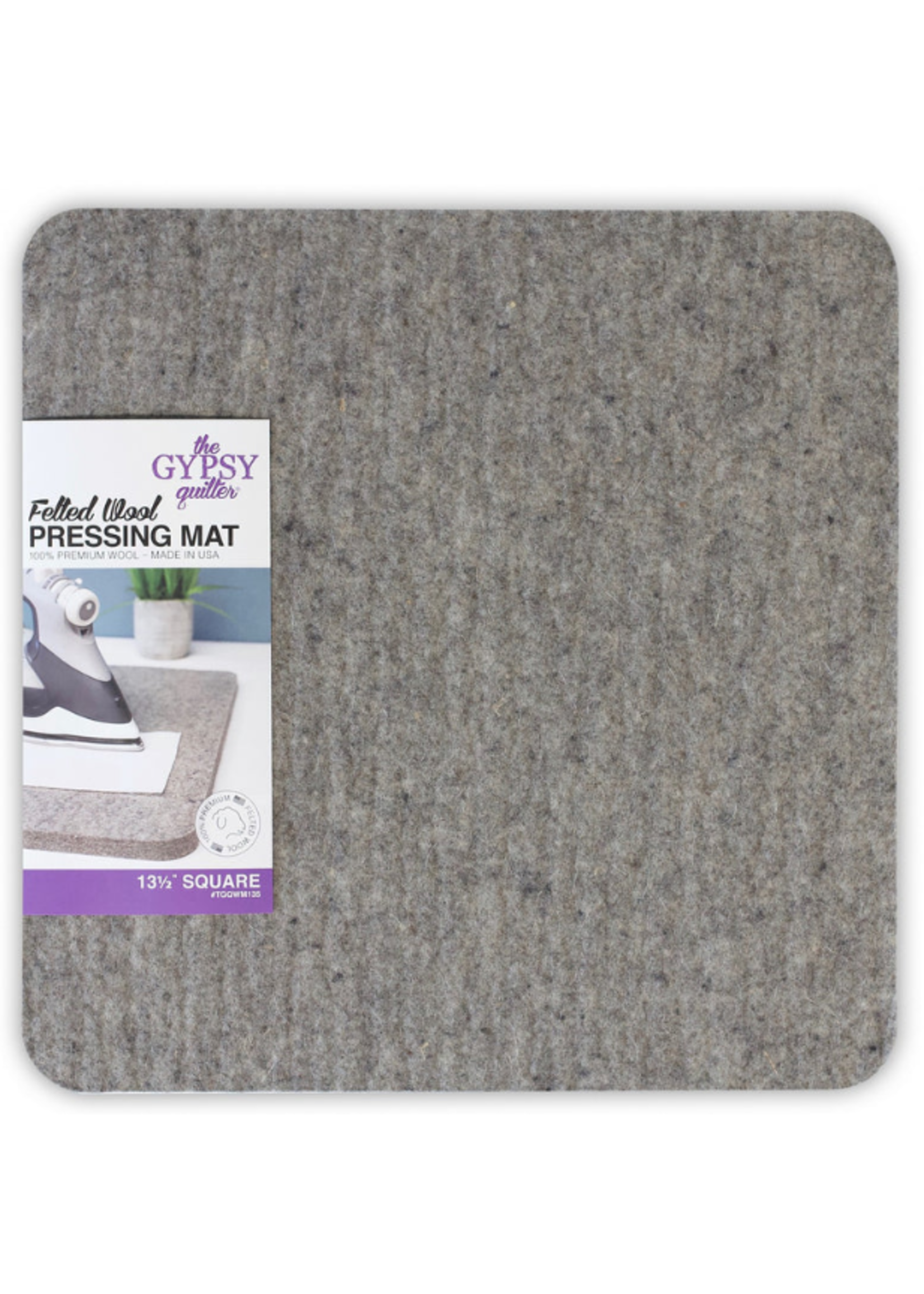 the Gypsy Quilter Wool Pressing Mat 13.5 SQUARED