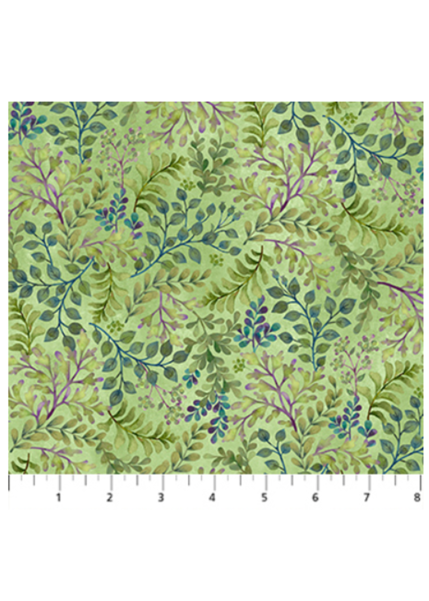 Northcott Nightshade Multi Green  per 1/2 meter