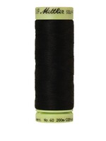 Mettler Threads Mettler Silk-Finish 60wt Solid Cotton Thread 220yd/200M #4000 Black