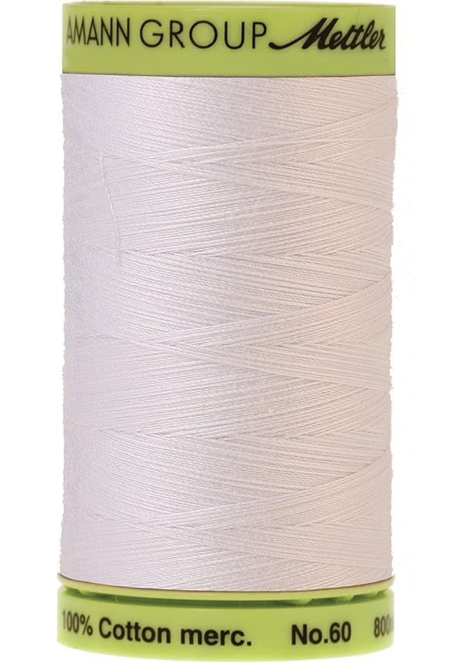 Mettler Threads Mettler - Cotton Thread - Silk Finish - 60wt - 800m/875yds - White #2000