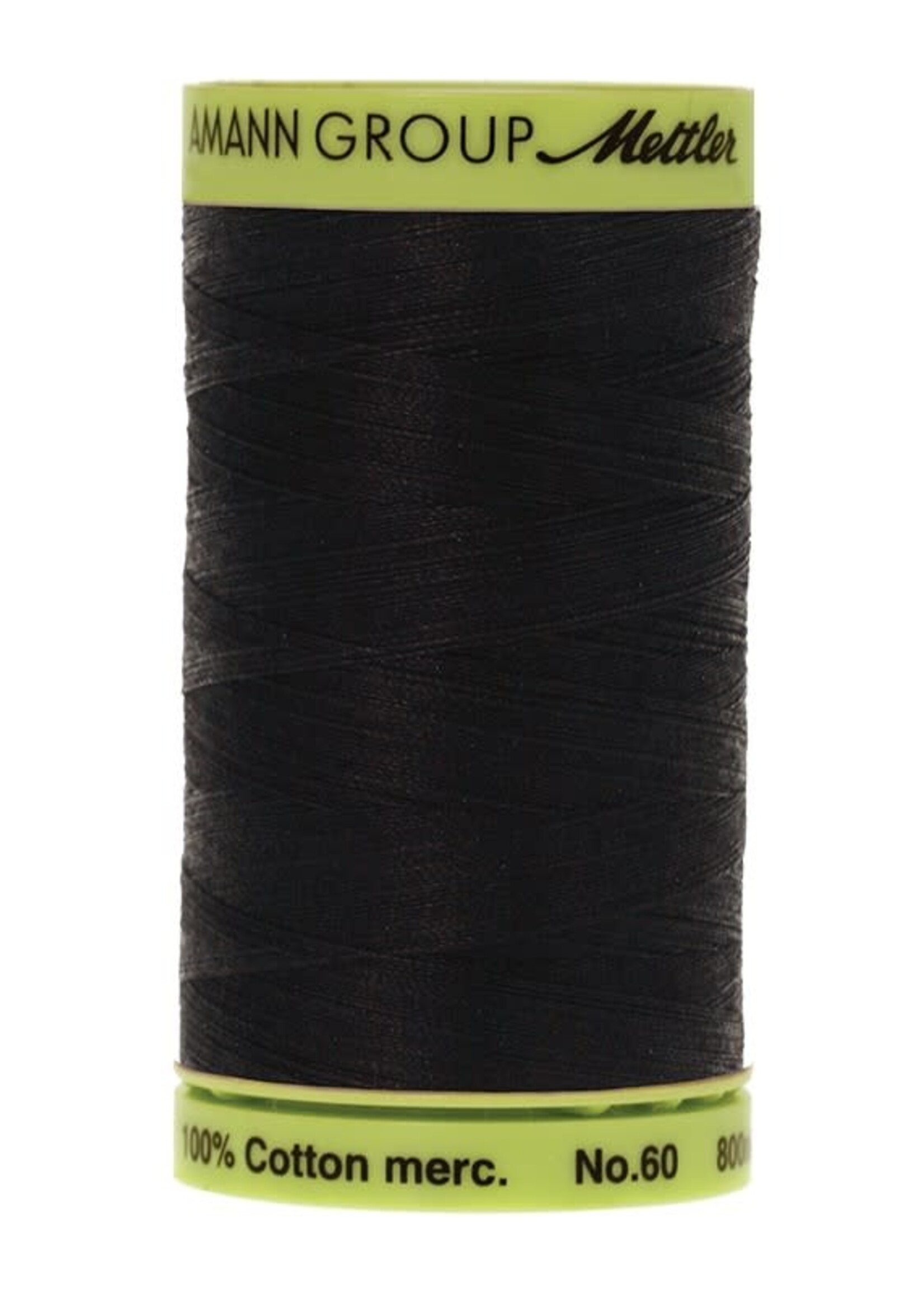 Mettler Threads Mettler - Cotton Thread - Silk Finish - 60wt - 800m/875yds - Black #4000