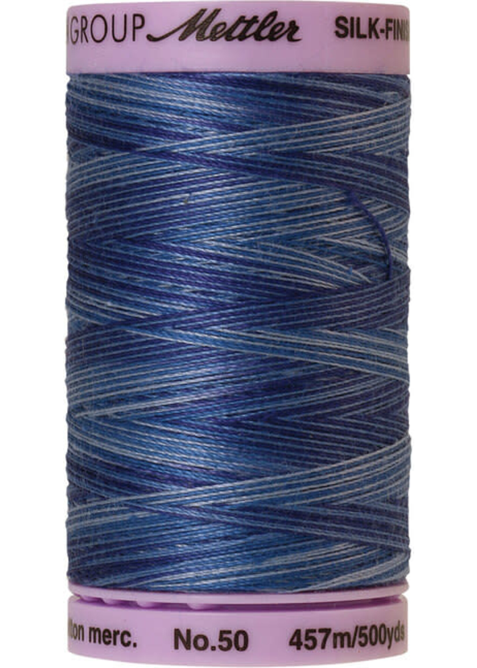Mettler Threads Mettler  100% cotton # 9812  457m  Variegated - Evening Blue