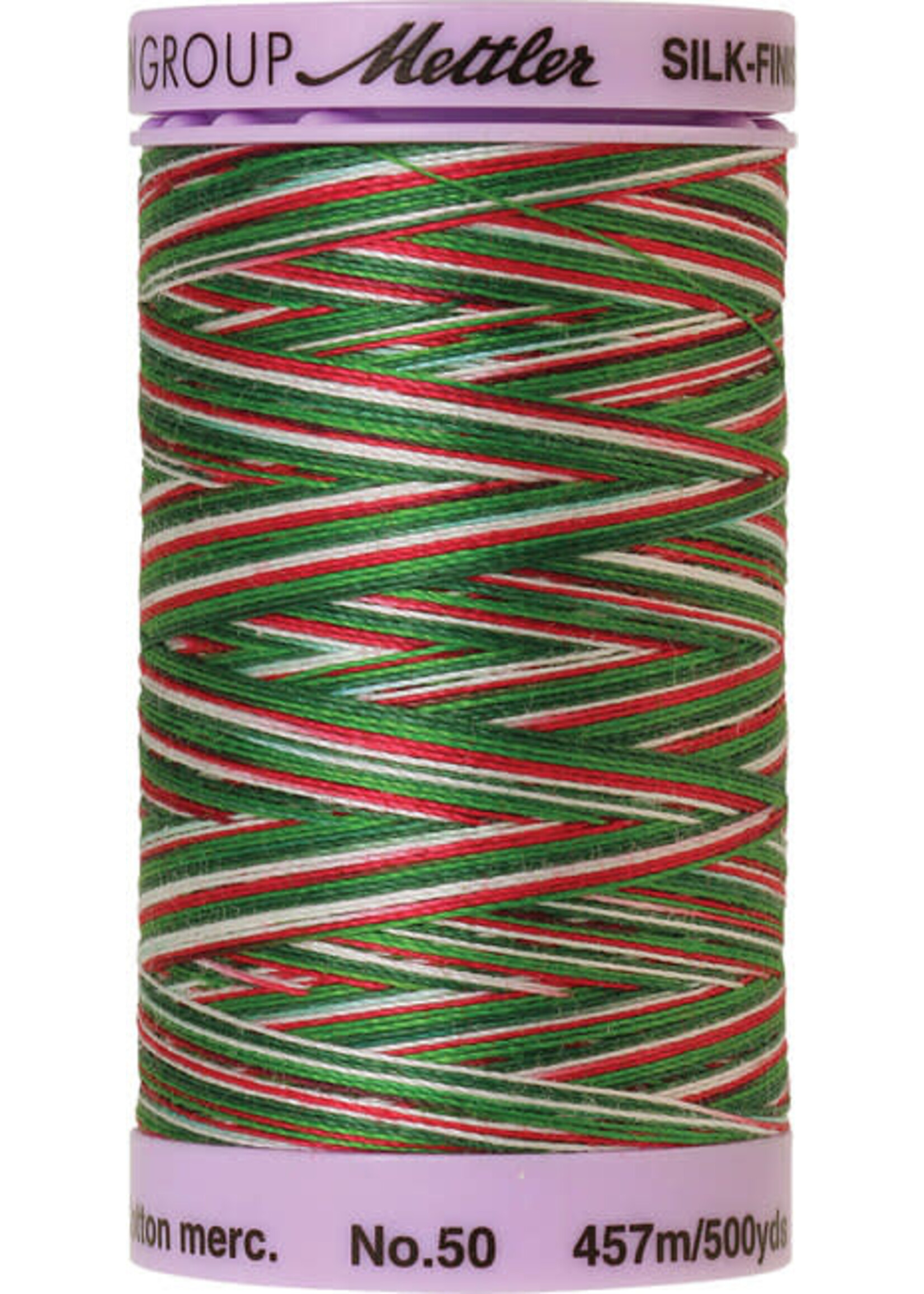 Mettler Threads Mettler  100% cotton  #9825  457m  Variegated - Season's Greetings
