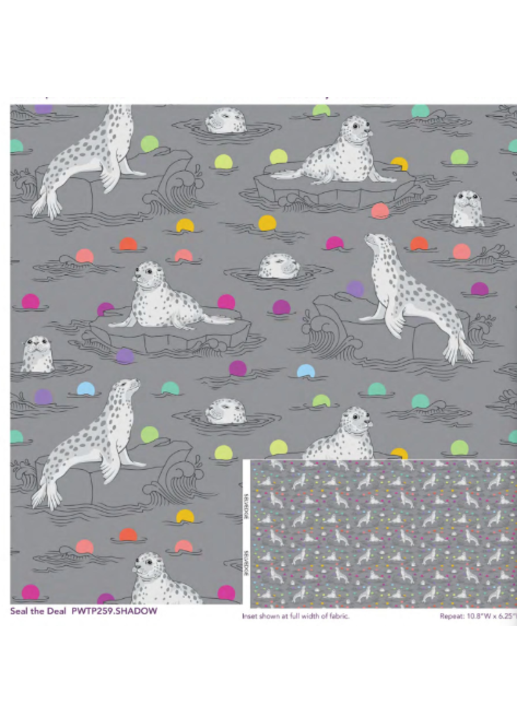 Tula Pink Pre Sale Tula Pink  Seal the Deal   per 1/2 meter