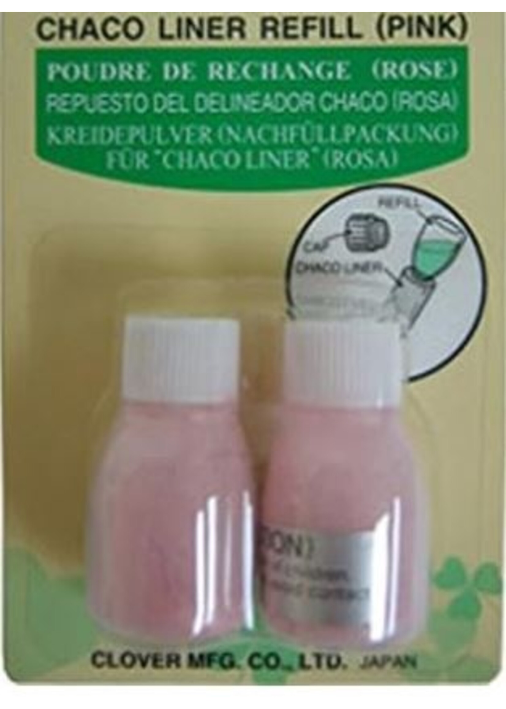 Clover Chaco Liner Pen Chalk Refill Pink