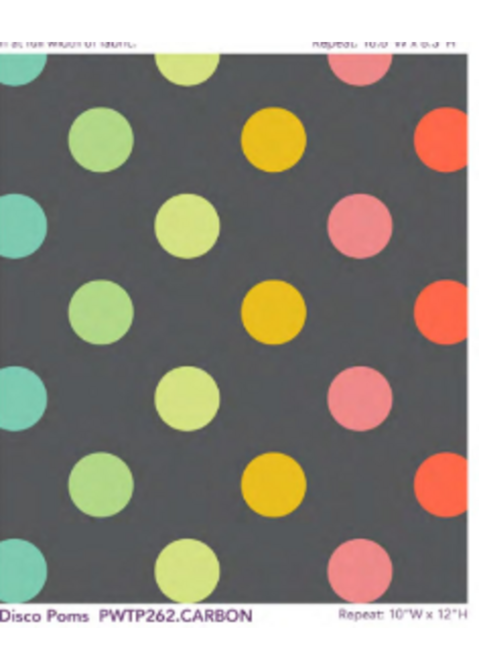 Tula Pink Tula Pink Disco Poms Carbon