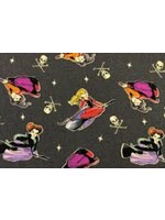Springs Creative Disney Hocus Pocus Witches on Brooms" per 1/2 mtr