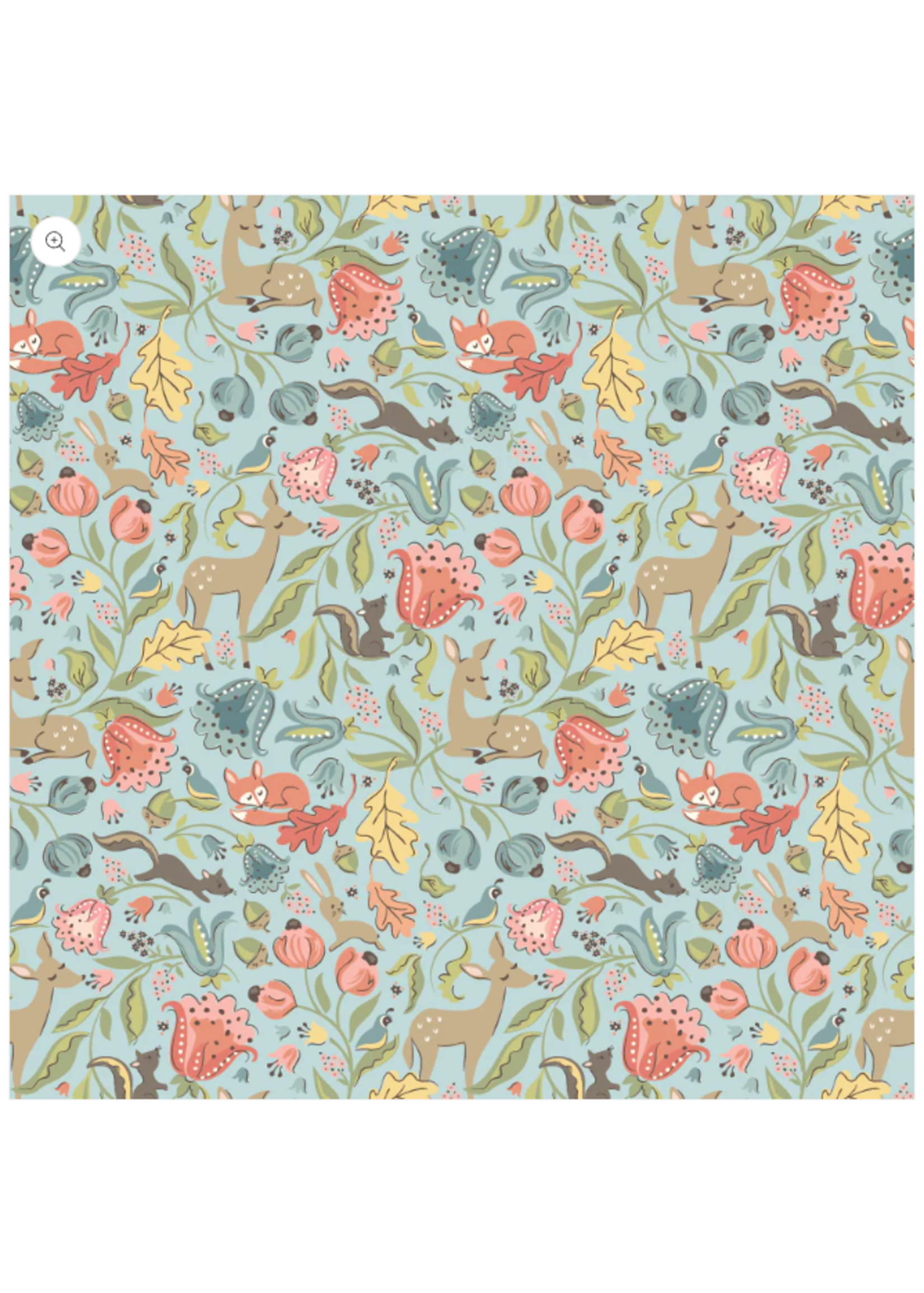 Poppie Cotton WILDWOOD DWELLING  PER 1/2 METER