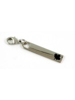 Emmaline Bags Emmaline Bags - Zipper Pull - Rectangle Drop - Maple Leaf - Nickel - 1 pack