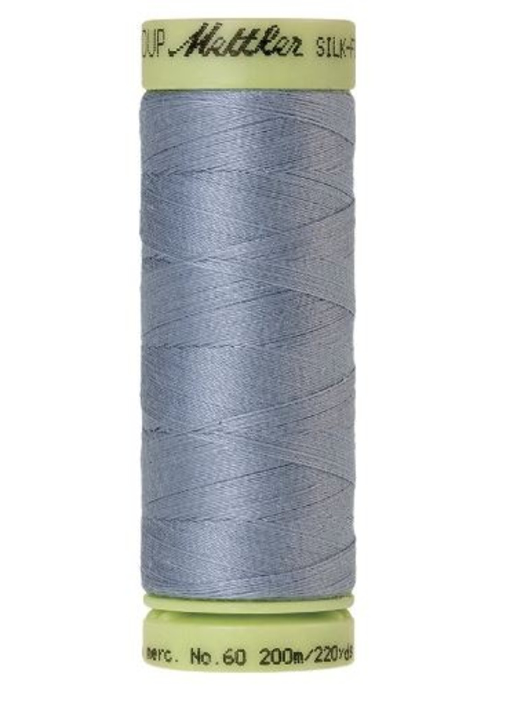 Mettler Threads Mettler Silk-Finish 60wt Solid Cotton Thread 220yd/200M  #0350 blue