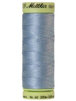 Mettler Threads Mettler Silk Finish Ctn 60wt Solid Cotton Thread 220yd  Blue Speedwell #1342